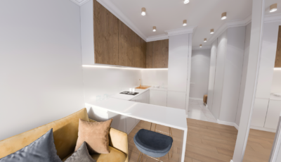 3d render виртуальный тур по однокомнатной квартире 3D Model