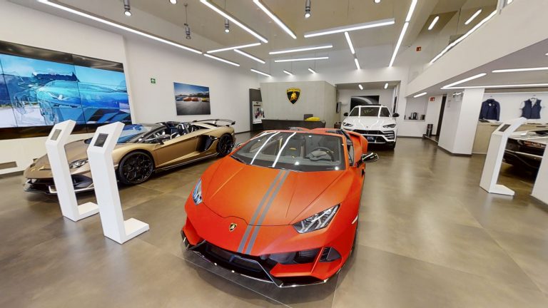 Matterport тур по автосалону Lamborghini