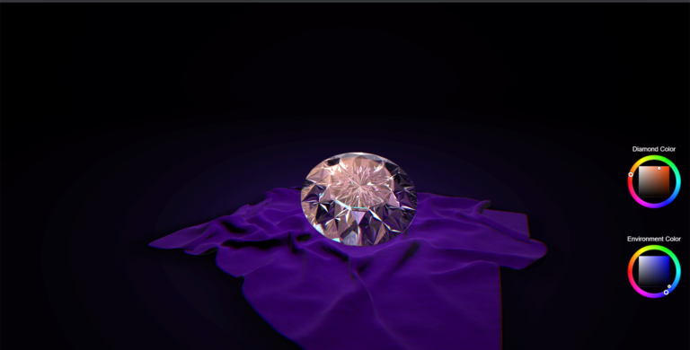 Интерактивная 3d модель бриллианта
