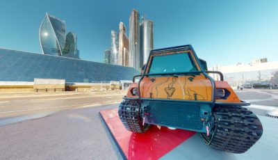 Виртуальный тур по стенду гусеничной амфибии на выставке “Охота и рыболовство 2022” 3D Model