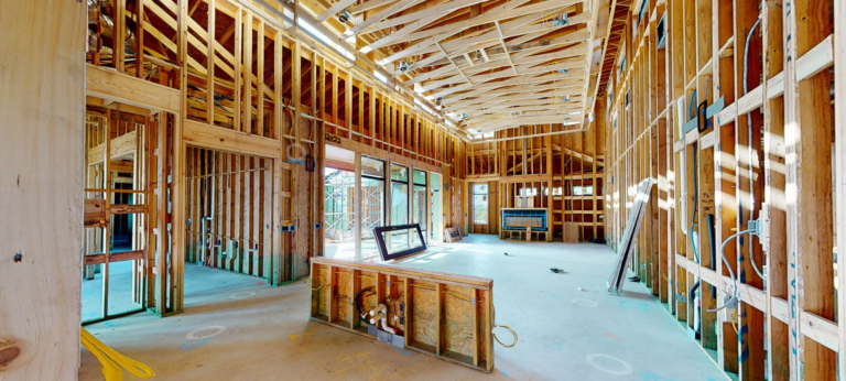 Виртуальный тур Matterport по строительству дома